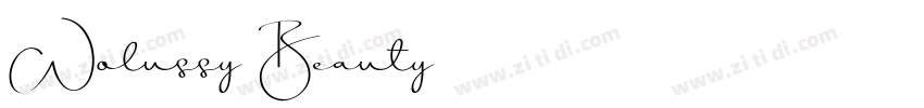Wolussy Beauty字体转换
